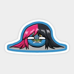 San Marino Megara Eurovision Polandball Countryball Sticker